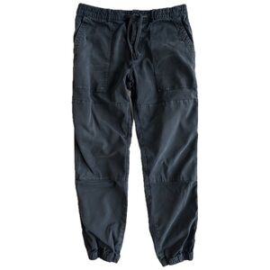 Todd Snyder Black Italian Stretch Drawstring Camp Twill Jogger Pants Medium